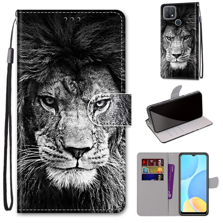 Coloured Drawing Cross Texture Horizontal Flip PU Leather Case with Holder & Card Slots & Wallet & Lanyard, For OPPO A9 (2020) / A5 (2020) / A11X / A11, For OPPO A15 / A15s, For OPPO A53 4G(2020) / A53s / A32 / A33 (2020)                               ...