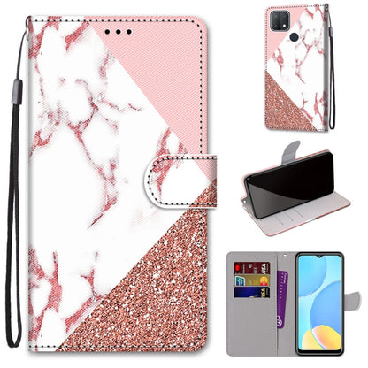 Coloured Drawing Cross Texture Horizontal Flip PU Leather Case with Holder & Card Slots & Wallet & Lanyard, For OPPO A9 (2020) / A5 (2020) / A11X / A11, For OPPO A15 / A15s, For OPPO A53 4G(2020) / A53s / A32 / A33 (2020)                               ...