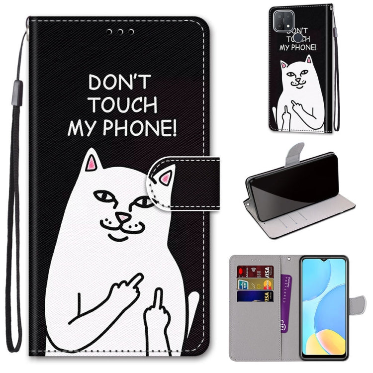 Coloured Drawing Cross Texture Horizontal Flip PU Leather Case with Holder & Card Slots & Wallet & Lanyard, For OPPO A9 (2020) / A5 (2020) / A11X / A11, For OPPO A15 / A15s, For OPPO A53 4G(2020) / A53s / A32 / A33 (2020)                               ...