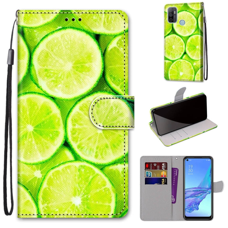 Coloured Drawing Cross Texture Horizontal Flip PU Leather Case with Holder & Card Slots & Wallet & Lanyard, For OPPO A9 (2020) / A5 (2020) / A11X / A11, For OPPO A15 / A15s, For OPPO A53 4G(2020) / A53s / A32 / A33 (2020)                               ...
