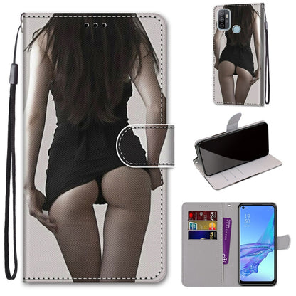 Coloured Drawing Cross Texture Horizontal Flip PU Leather Case with Holder & Card Slots & Wallet & Lanyard, For OPPO A9 (2020) / A5 (2020) / A11X / A11, For OPPO A15 / A15s, For OPPO A53 4G(2020) / A53s / A32 / A33 (2020)                               ...