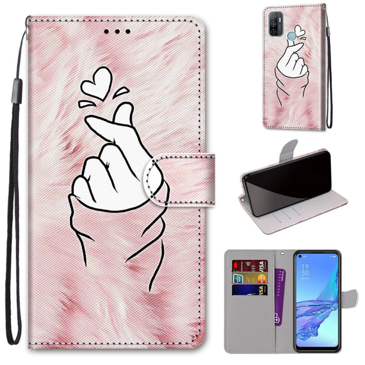 Coloured Drawing Cross Texture Horizontal Flip PU Leather Case with Holder & Card Slots & Wallet & Lanyard, For OPPO A9 (2020) / A5 (2020) / A11X / A11, For OPPO A15 / A15s, For OPPO A53 4G(2020) / A53s / A32 / A33 (2020)                               ...