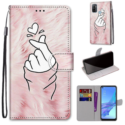 Coloured Drawing Cross Texture Horizontal Flip PU Leather Case with Holder & Card Slots & Wallet & Lanyard, For OPPO A9 (2020) / A5 (2020) / A11X / A11, For OPPO A15 / A15s, For OPPO A53 4G(2020) / A53s / A32 / A33 (2020)                               ...