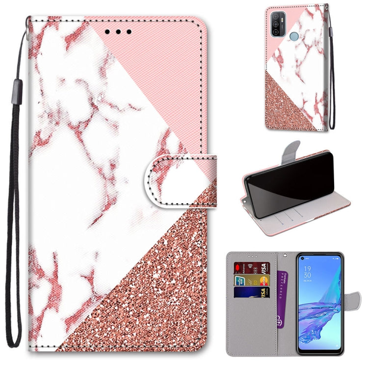 Coloured Drawing Cross Texture Horizontal Flip PU Leather Case with Holder & Card Slots & Wallet & Lanyard, For OPPO A9 (2020) / A5 (2020) / A11X / A11, For OPPO A15 / A15s, For OPPO A53 4G(2020) / A53s / A32 / A33 (2020)                               ...