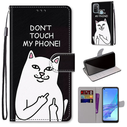 Coloured Drawing Cross Texture Horizontal Flip PU Leather Case with Holder & Card Slots & Wallet & Lanyard, For OPPO A9 (2020) / A5 (2020) / A11X / A11, For OPPO A15 / A15s, For OPPO A53 4G(2020) / A53s / A32 / A33 (2020)                               ...