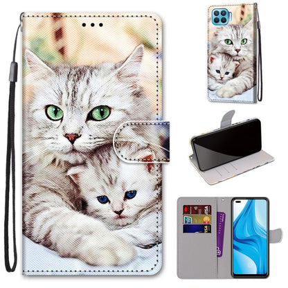 Coloured Drawing Cross Texture Horizontal Flip PU Leather Case with Holder & Card Slots & Wallet & Lanyard, For OPPO A9 (2020) / A5 (2020) / A11X / A11, For OPPO A15 / A15s, For OPPO A53 4G(2020) / A53s / A32 / A33 (2020)                               ...