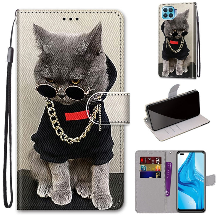 Coloured Drawing Cross Texture Horizontal Flip PU Leather Case with Holder & Card Slots & Wallet & Lanyard, For OPPO A9 (2020) / A5 (2020) / A11X / A11, For OPPO A15 / A15s, For OPPO A53 4G(2020) / A53s / A32 / A33 (2020)                               ...