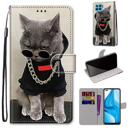 Coloured Drawing Cross Texture Horizontal Flip PU Leather Case with Holder & Card Slots & Wallet & Lanyard, For OPPO A9 (2020) / A5 (2020) / A11X / A11, For OPPO A15 / A15s, For OPPO A53 4G(2020) / A53s / A32 / A33 (2020)                               ...