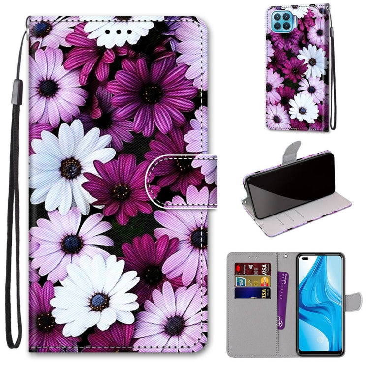 Coloured Drawing Cross Texture Horizontal Flip PU Leather Case with Holder & Card Slots & Wallet & Lanyard, For OPPO A9 (2020) / A5 (2020) / A11X / A11, For OPPO A15 / A15s, For OPPO A53 4G(2020) / A53s / A32 / A33 (2020)                               ...