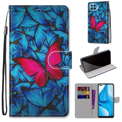 Coloured Drawing Cross Texture Horizontal Flip PU Leather Case with Holder & Card Slots & Wallet & Lanyard, For OPPO A9 (2020) / A5 (2020) / A11X / A11, For OPPO A15 / A15s, For OPPO A53 4G(2020) / A53s / A32 / A33 (2020)                               ...