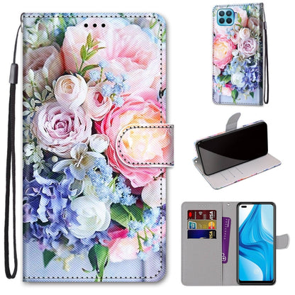 Coloured Drawing Cross Texture Horizontal Flip PU Leather Case with Holder & Card Slots & Wallet & Lanyard, For OPPO A9 (2020) / A5 (2020) / A11X / A11, For OPPO A15 / A15s, For OPPO A53 4G(2020) / A53s / A32 / A33 (2020)                               ...