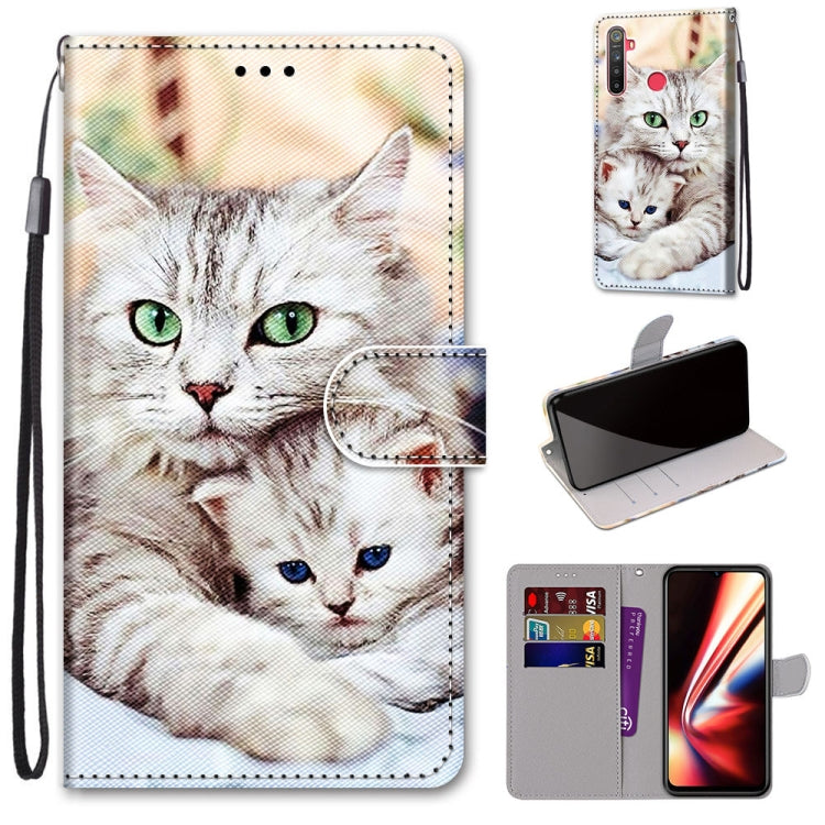 Coloured Drawing Cross Texture Horizontal Flip PU Leather Case with Holder & Card Slots & Wallet & Lanyard, For OPPO Realme 5 / 5s / 5i / C3 / C3i / 6i / Narzo10 / 10A / 20A, For OPPO Realme C15 / C12 / C25 / 7i (Global) / Narzo 20 / 30A               ...