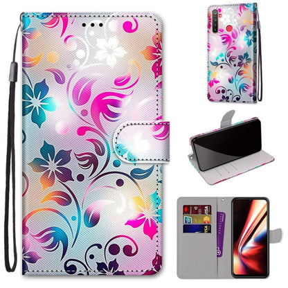 Coloured Drawing Cross Texture Horizontal Flip PU Leather Case with Holder & Card Slots & Wallet & Lanyard, For OPPO Realme 5 / 5s / 5i / C3 / C3i / 6i / Narzo10 / 10A / 20A, For OPPO Realme C15 / C12 / C25 / 7i (Global) / Narzo 20 / 30A               ...