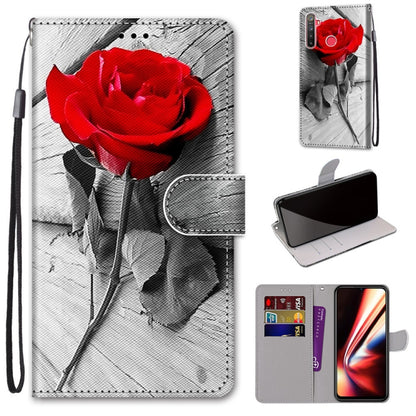 Coloured Drawing Cross Texture Horizontal Flip PU Leather Case with Holder & Card Slots & Wallet & Lanyard, For OPPO Realme 5 / 5s / 5i / C3 / C3i / 6i / Narzo10 / 10A / 20A, For OPPO Realme C15 / C12 / C25 / 7i (Global) / Narzo 20 / 30A               ...
