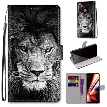 Coloured Drawing Cross Texture Horizontal Flip PU Leather Case with Holder & Card Slots & Wallet & Lanyard, For OPPO Realme 5 / 5s / 5i / C3 / C3i / 6i / Narzo10 / 10A / 20A, For OPPO Realme C15 / C12 / C25 / 7i (Global) / Narzo 20 / 30A               ...