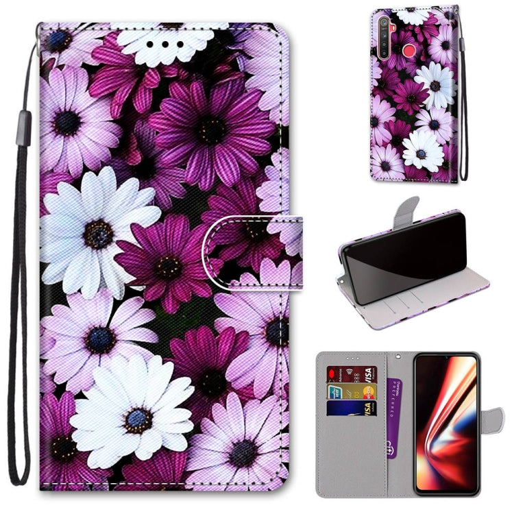 Coloured Drawing Cross Texture Horizontal Flip PU Leather Case with Holder & Card Slots & Wallet & Lanyard, For OPPO Realme 5 / 5s / 5i / C3 / C3i / 6i / Narzo10 / 10A / 20A, For OPPO Realme C15 / C12 / C25 / 7i (Global) / Narzo 20 / 30A               ...