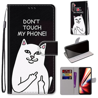Coloured Drawing Cross Texture Horizontal Flip PU Leather Case with Holder & Card Slots & Wallet & Lanyard, For OPPO Realme 5 / 5s / 5i / C3 / C3i / 6i / Narzo10 / 10A / 20A, For OPPO Realme C15 / C12 / C25 / 7i (Global) / Narzo 20 / 30A               ...