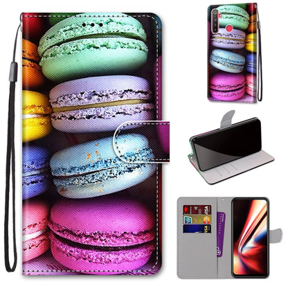 Coloured Drawing Cross Texture Horizontal Flip PU Leather Case with Holder & Card Slots & Wallet & Lanyard, For OPPO Realme 5 / 5s / 5i / C3 / C3i / 6i / Narzo10 / 10A / 20A, For OPPO Realme C15 / C12 / C25 / 7i (Global) / Narzo 20 / 30A               ...