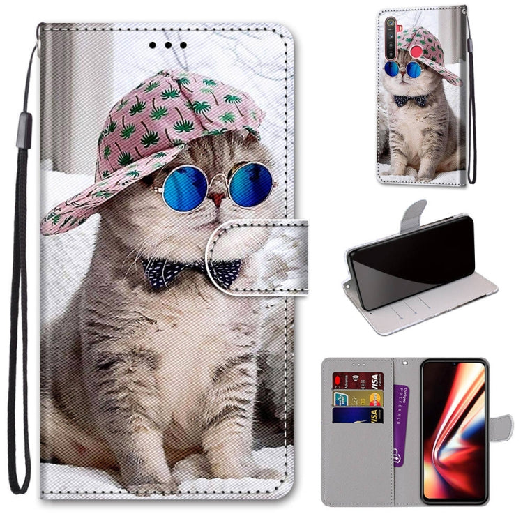 Coloured Drawing Cross Texture Horizontal Flip PU Leather Case with Holder & Card Slots & Wallet & Lanyard, For OPPO Realme 5 / 5s / 5i / C3 / C3i / 6i / Narzo10 / 10A / 20A, For OPPO Realme C15 / C12 / C25 / 7i (Global) / Narzo 20 / 30A               ...