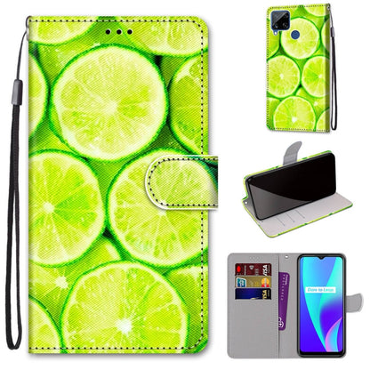 Coloured Drawing Cross Texture Horizontal Flip PU Leather Case with Holder & Card Slots & Wallet & Lanyard, For OPPO Realme 5 / 5s / 5i / C3 / C3i / 6i / Narzo10 / 10A / 20A, For OPPO Realme C15 / C12 / C25 / 7i (Global) / Narzo 20 / 30A               ...