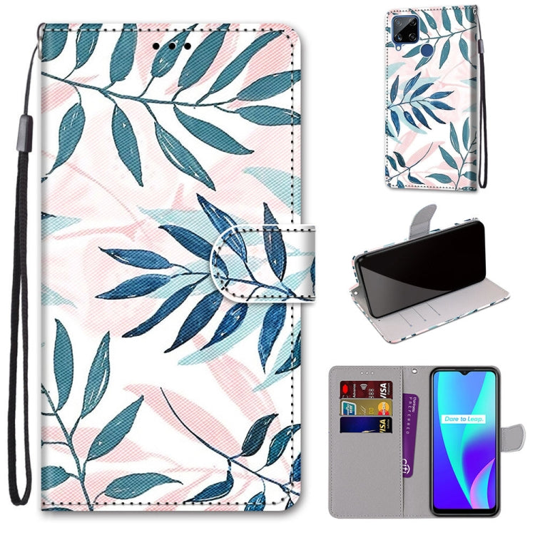 Coloured Drawing Cross Texture Horizontal Flip PU Leather Case with Holder & Card Slots & Wallet & Lanyard, For OPPO Realme 5 / 5s / 5i / C3 / C3i / 6i / Narzo10 / 10A / 20A, For OPPO Realme C15 / C12 / C25 / 7i (Global) / Narzo 20 / 30A               ...