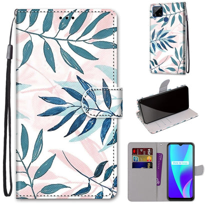 Coloured Drawing Cross Texture Horizontal Flip PU Leather Case with Holder & Card Slots & Wallet & Lanyard, For OPPO Realme 5 / 5s / 5i / C3 / C3i / 6i / Narzo10 / 10A / 20A, For OPPO Realme C15 / C12 / C25 / 7i (Global) / Narzo 20 / 30A               ...
