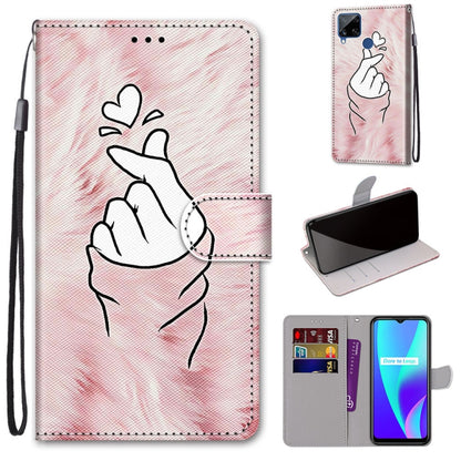 Coloured Drawing Cross Texture Horizontal Flip PU Leather Case with Holder & Card Slots & Wallet & Lanyard, For OPPO Realme 5 / 5s / 5i / C3 / C3i / 6i / Narzo10 / 10A / 20A, For OPPO Realme C15 / C12 / C25 / 7i (Global) / Narzo 20 / 30A               ...