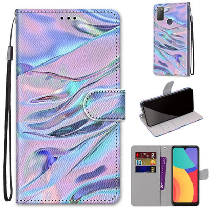 Coloured Drawing Cross Texture Horizontal Flip PU Leather Case with Holder & Card Slots & Wallet & Lanyard, For OPPO Realme 5 / 5s / 5i / C3 / C3i / 6i / Narzo10 / 10A / 20A, For OPPO Realme C15 / C12 / C25 / 7i (Global) / Narzo 20 / 30A               ...