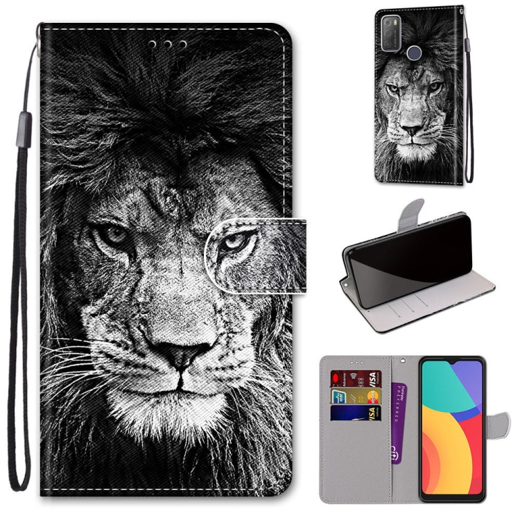 Coloured Drawing Cross Texture Horizontal Flip PU Leather Case with Holder & Card Slots & Wallet & Lanyard, For OPPO Realme 5 / 5s / 5i / C3 / C3i / 6i / Narzo10 / 10A / 20A, For OPPO Realme C15 / C12 / C25 / 7i (Global) / Narzo 20 / 30A               ...