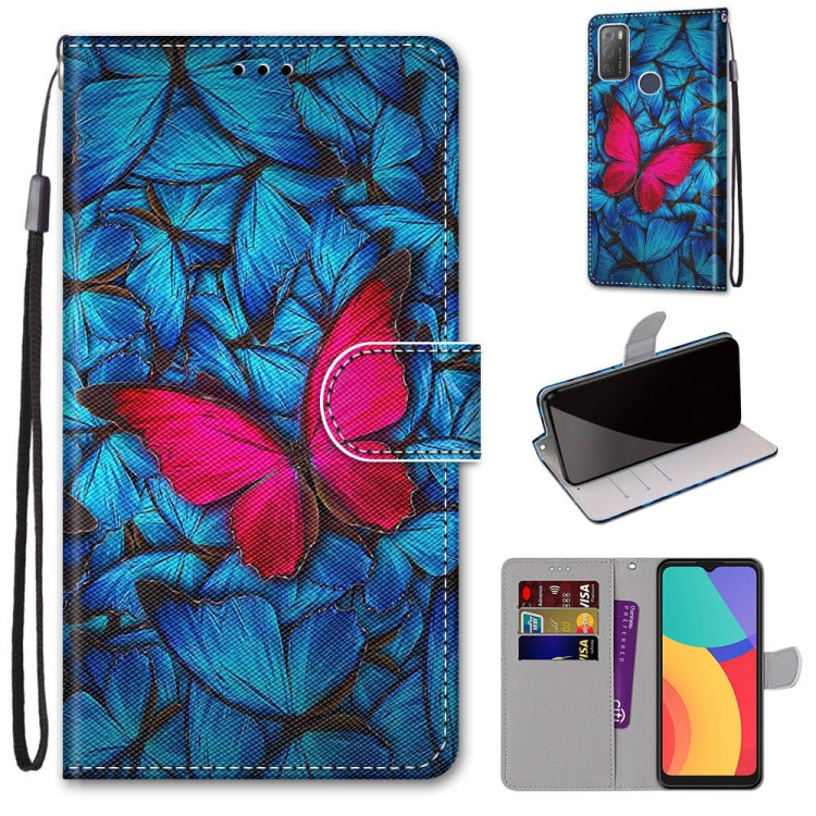 Coloured Drawing Cross Texture Horizontal Flip PU Leather Case with Holder & Card Slots & Wallet & Lanyard, For OPPO Realme 5 / 5s / 5i / C3 / C3i / 6i / Narzo10 / 10A / 20A, For OPPO Realme C15 / C12 / C25 / 7i (Global) / Narzo 20 / 30A               ...