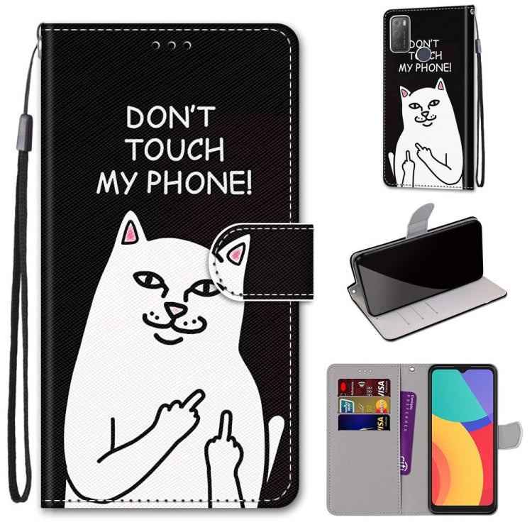 Coloured Drawing Cross Texture Horizontal Flip PU Leather Case with Holder & Card Slots & Wallet & Lanyard, For OPPO Realme 5 / 5s / 5i / C3 / C3i / 6i / Narzo10 / 10A / 20A, For OPPO Realme C15 / C12 / C25 / 7i (Global) / Narzo 20 / 30A               ...