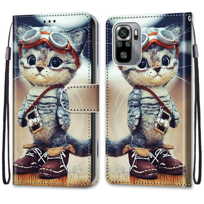 Coloured Drawing Cross Texture Horizontal Flip PU Leather Case with Holder & Card Slots & Wallet & Lanyard, For Xiaomi Redmi Note 10 4G / Note 10S, For Xiaomi Redmi Note 10 5G, For Xiaomi Redmi Note 10 Pro Max / Note 10 Pro, For Nokia 5.4