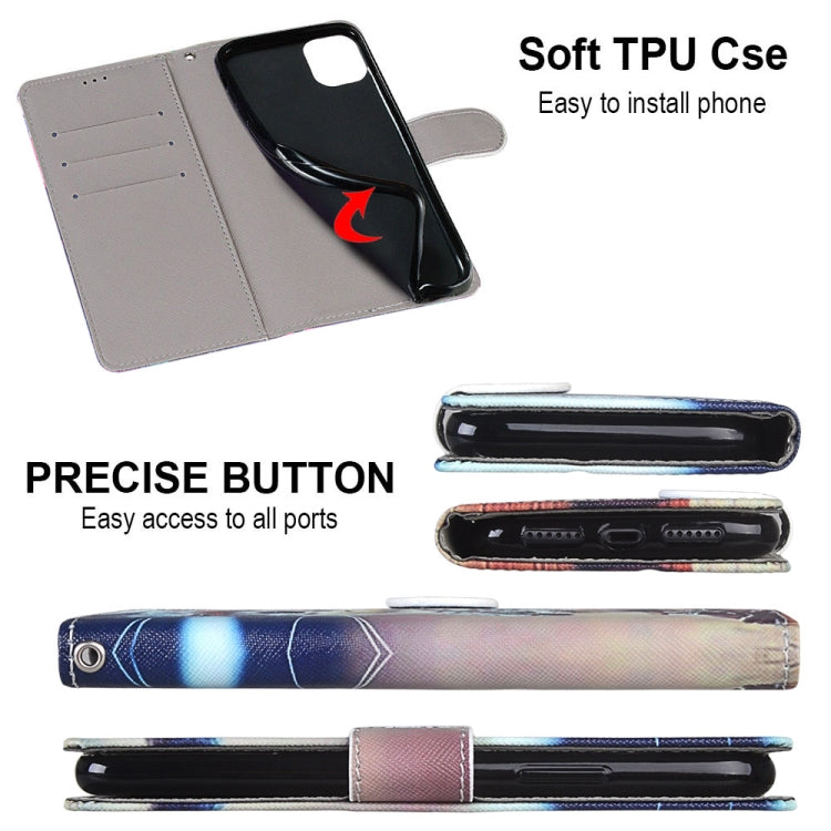 Coloured Drawing Cross Texture Horizontal Flip PU Leather Case with Holder & Card Slots & Wallet & Lanyard, For Xiaomi Redmi Note 10 4G / Note 10S, For Xiaomi Redmi Note 10 5G, For Xiaomi Redmi Note 10 Pro Max / Note 10 Pro, For Nokia 5.4