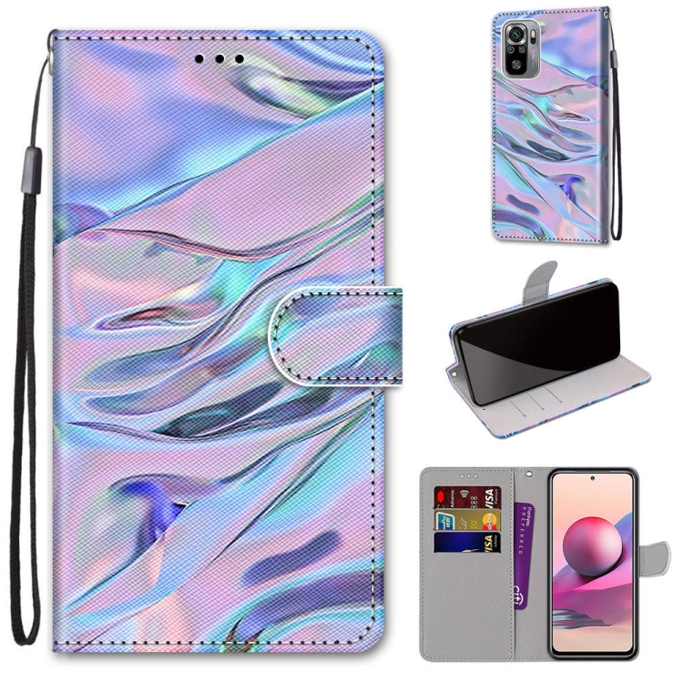 Coloured Drawing Cross Texture Horizontal Flip PU Leather Case with Holder & Card Slots & Wallet & Lanyard, For Xiaomi Redmi Note 10 4G / Note 10S, For Xiaomi Redmi Note 10 5G, For Xiaomi Redmi Note 10 Pro Max / Note 10 Pro, For Nokia 5.4