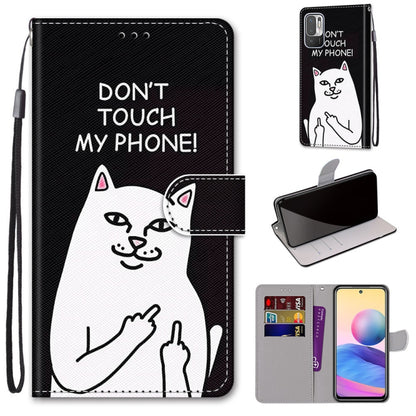 Coloured Drawing Cross Texture Horizontal Flip PU Leather Case with Holder & Card Slots & Wallet & Lanyard, For Xiaomi Redmi Note 10 4G / Note 10S, For Xiaomi Redmi Note 10 5G, For Xiaomi Redmi Note 10 Pro Max / Note 10 Pro, For Nokia 5.4