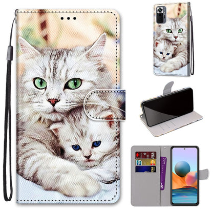 Coloured Drawing Cross Texture Horizontal Flip PU Leather Case with Holder & Card Slots & Wallet & Lanyard, For Xiaomi Redmi Note 10 4G / Note 10S, For Xiaomi Redmi Note 10 5G, For Xiaomi Redmi Note 10 Pro Max / Note 10 Pro, For Nokia 5.4