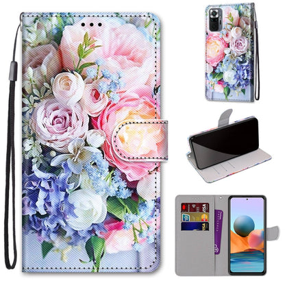 Coloured Drawing Cross Texture Horizontal Flip PU Leather Case with Holder & Card Slots & Wallet & Lanyard, For Xiaomi Redmi Note 10 4G / Note 10S, For Xiaomi Redmi Note 10 5G, For Xiaomi Redmi Note 10 Pro Max / Note 10 Pro, For Nokia 5.4