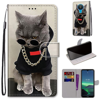 Coloured Drawing Cross Texture Horizontal Flip PU Leather Case with Holder & Card Slots & Wallet & Lanyard, For Nokia 1.4, For Samsung Galaxy A32 4G / A32 Lite, For Samsung Galaxy F62 / M62, For Samsung Galaxy S21 FE