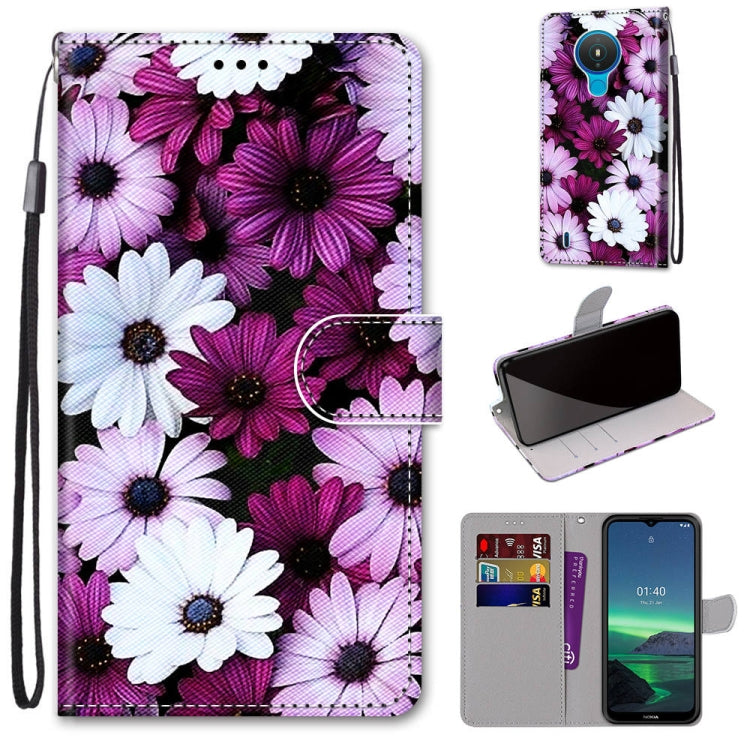 Coloured Drawing Cross Texture Horizontal Flip PU Leather Case with Holder & Card Slots & Wallet & Lanyard, For Nokia 1.4, For Samsung Galaxy A32 4G / A32 Lite, For Samsung Galaxy F62 / M62, For Samsung Galaxy S21 FE