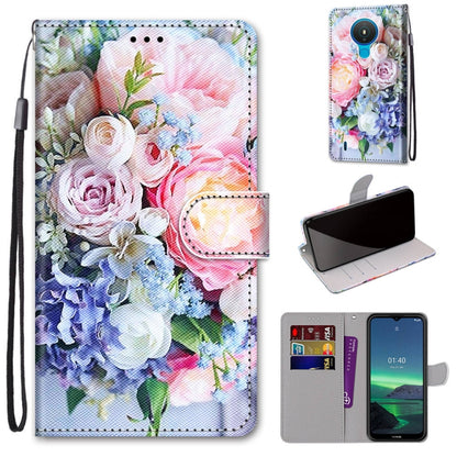 Coloured Drawing Cross Texture Horizontal Flip PU Leather Case with Holder & Card Slots & Wallet & Lanyard, For Nokia 1.4, For Samsung Galaxy A32 4G / A32 Lite, For Samsung Galaxy F62 / M62, For Samsung Galaxy S21 FE