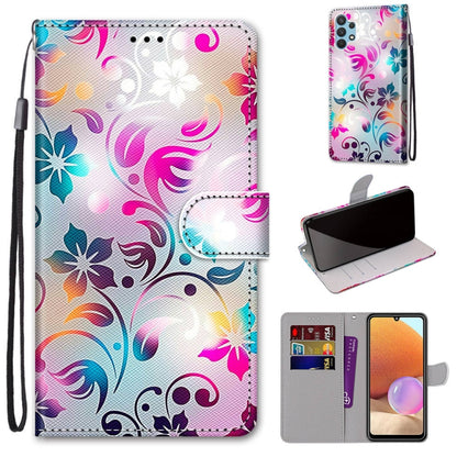 Coloured Drawing Cross Texture Horizontal Flip PU Leather Case with Holder & Card Slots & Wallet & Lanyard, For Nokia 1.4, For Samsung Galaxy A32 4G / A32 Lite, For Samsung Galaxy F62 / M62, For Samsung Galaxy S21 FE