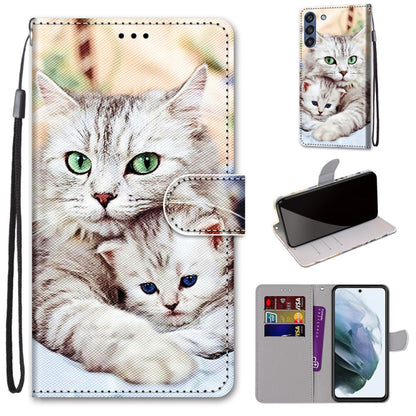 Coloured Drawing Cross Texture Horizontal Flip PU Leather Case with Holder & Card Slots & Wallet & Lanyard, For Nokia 1.4, For Samsung Galaxy A32 4G / A32 Lite, For Samsung Galaxy F62 / M62, For Samsung Galaxy S21 FE