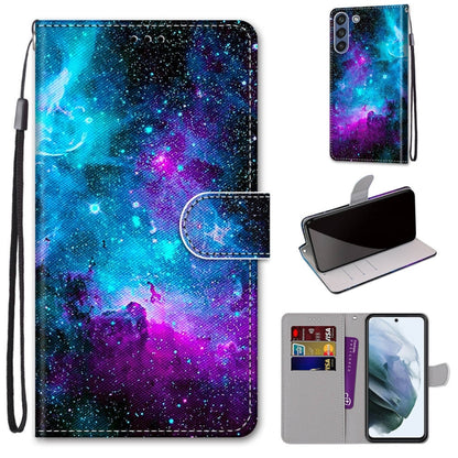 Coloured Drawing Cross Texture Horizontal Flip PU Leather Case with Holder & Card Slots & Wallet & Lanyard, For Nokia 1.4, For Samsung Galaxy A32 4G / A32 Lite, For Samsung Galaxy F62 / M62, For Samsung Galaxy S21 FE