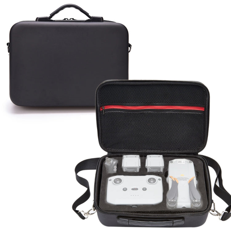 Portable Single Shoulder Storage Travel Carrying PU Cover Case Box for DJI Air 2S, For DJI Air 2S Black + Black Liner, For DJI Air 2S Black + Red Liner