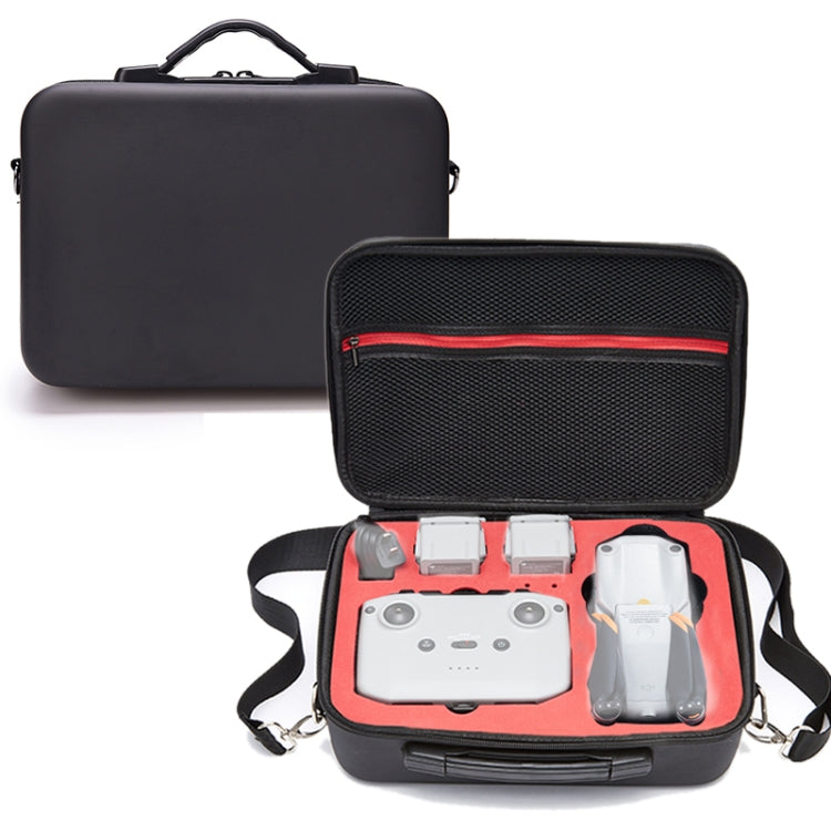 Portable Single Shoulder Storage Travel Carrying PU Cover Case Box for DJI Air 2S, For DJI Air 2S Black + Black Liner, For DJI Air 2S Black + Red Liner