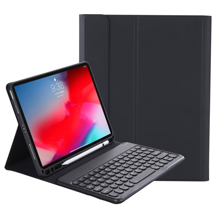 YT11B Detachable Candy Color Skin Feel Texture Round Keycap Bluetooth Keyboard Leather Case For iPad Air 4 2020 / Air 5 2022 / Pro 11 inch 2022 / 2021 / 2020 / 2018(White Ice), For iPad Air 11 2024 / 2025 / Air 4 10.9 2020 / Air 5 10.9 2022            ...