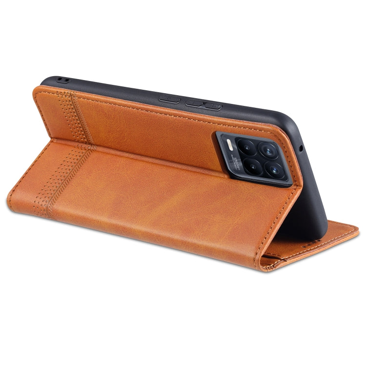 AZNS Magnetic Calf Texture Horizontal Flip Leather Case with Card Slots & Holder & Wallet, For OPPO Realme 8 / 8 Pro, For Xiaomi Mi 11 Pro