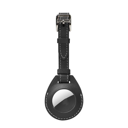 Shockproof Anti-scratch Leather Protective Case Cover with Hang Loop For AirTag 2nd Gen / AirTag 1st Gen, Luggage Tag