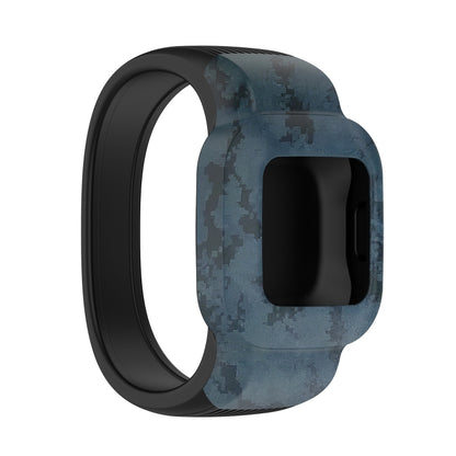For Garmin Vivofit JR3 No Buckle Silicone Printing Replacement Watchband, S, L