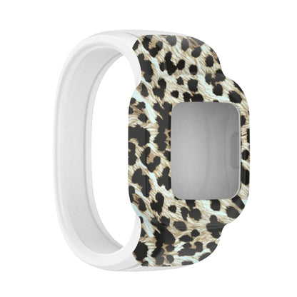 For Garmin Vivofit JR3 No Buckle Silicone Printing Replacement Watchband, S, L